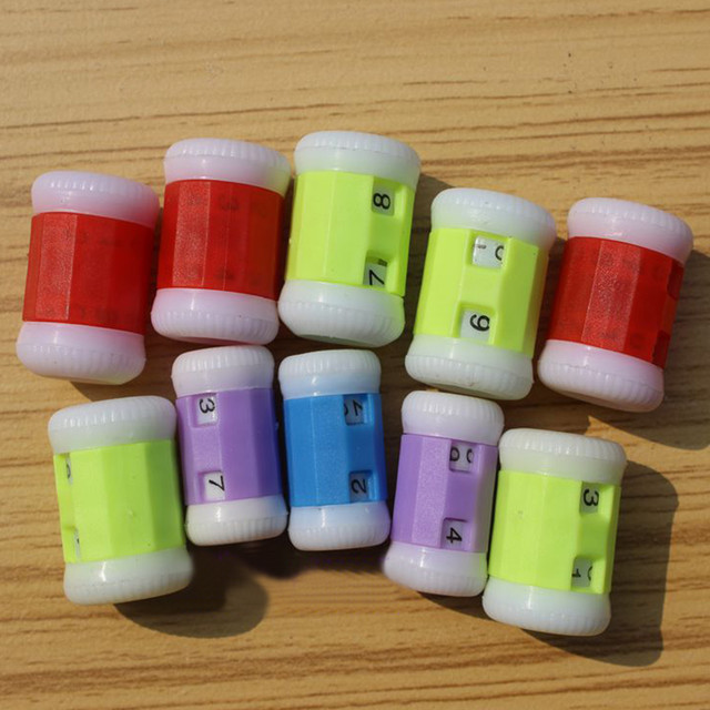 10 PCS Plastic Row Counter Crochet Knit Knitting Needles Row Counter  Weaving Number Marker Assistant Tools